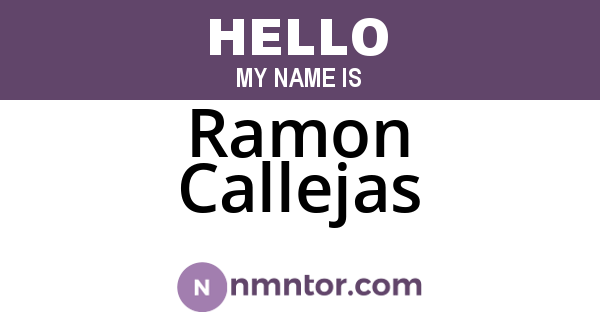 Ramon Callejas