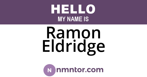 Ramon Eldridge