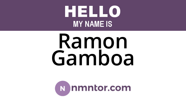 Ramon Gamboa