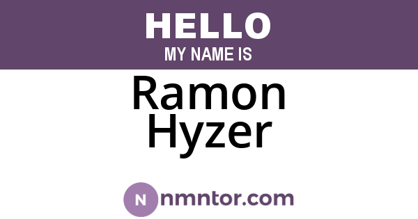 Ramon Hyzer