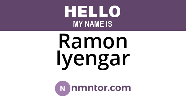 Ramon Iyengar