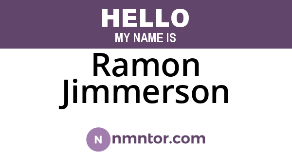 Ramon Jimmerson