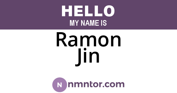 Ramon Jin