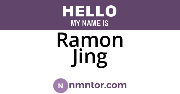 Ramon Jing