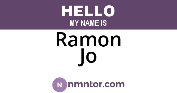 Ramon Jo