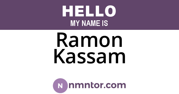 Ramon Kassam