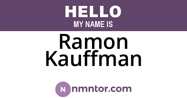 Ramon Kauffman