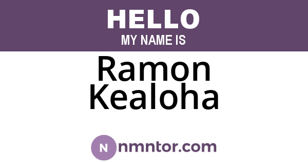 Ramon Kealoha