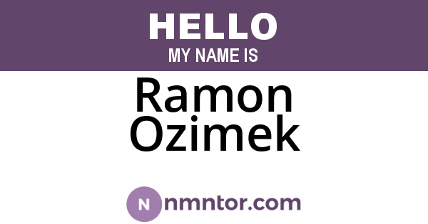 Ramon Ozimek