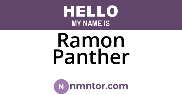 Ramon Panther