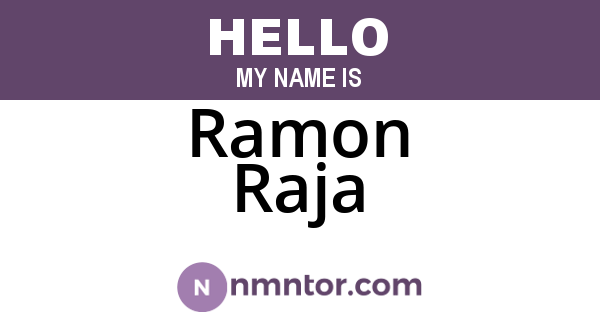 Ramon Raja