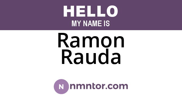 Ramon Rauda