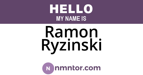 Ramon Ryzinski