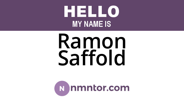 Ramon Saffold