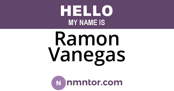 Ramon Vanegas