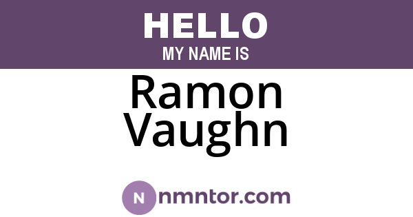 Ramon Vaughn