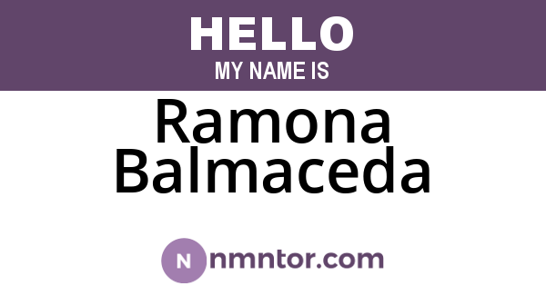 Ramona Balmaceda