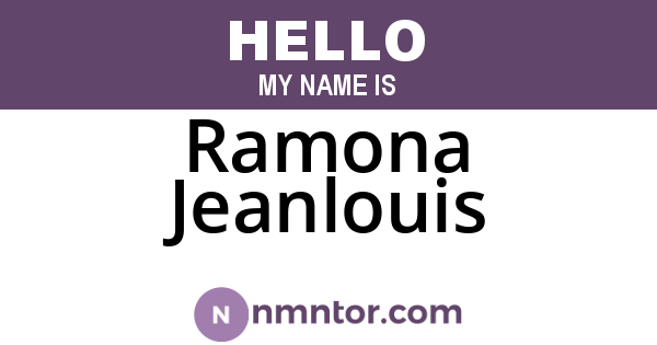 Ramona Jeanlouis