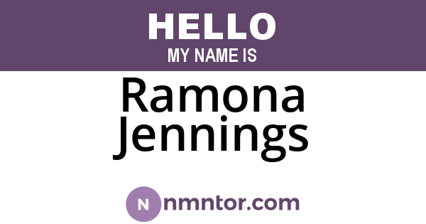 Ramona Jennings