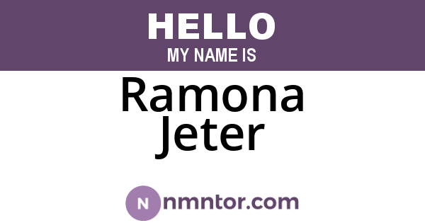 Ramona Jeter
