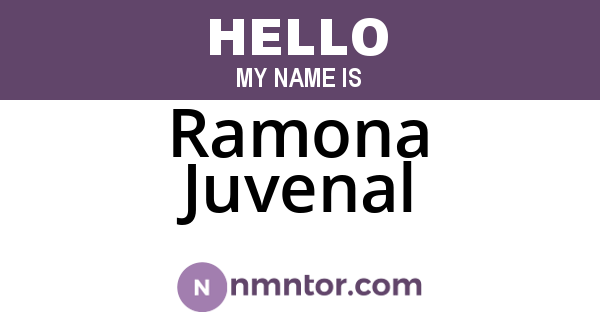 Ramona Juvenal