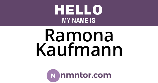 Ramona Kaufmann