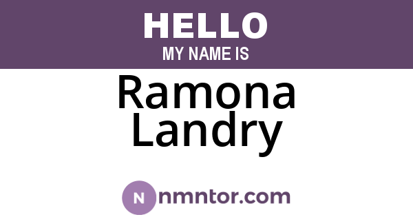 Ramona Landry