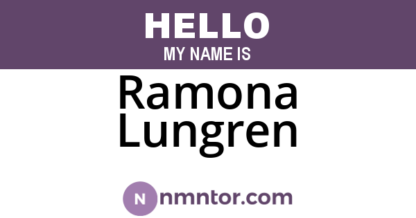 Ramona Lungren