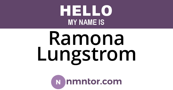 Ramona Lungstrom