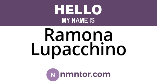 Ramona Lupacchino