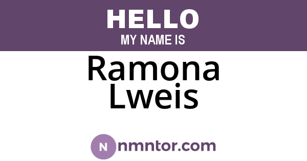 Ramona Lweis