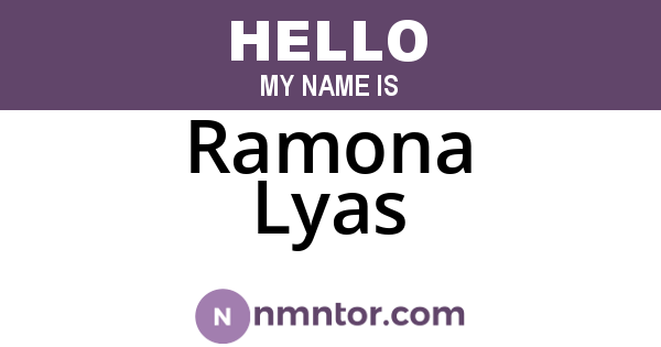 Ramona Lyas