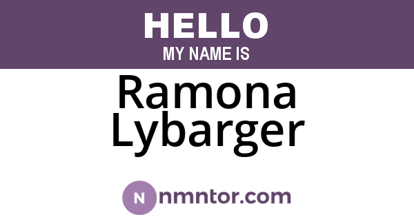 Ramona Lybarger