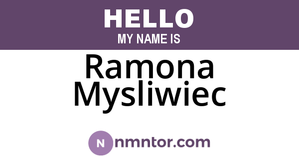 Ramona Mysliwiec