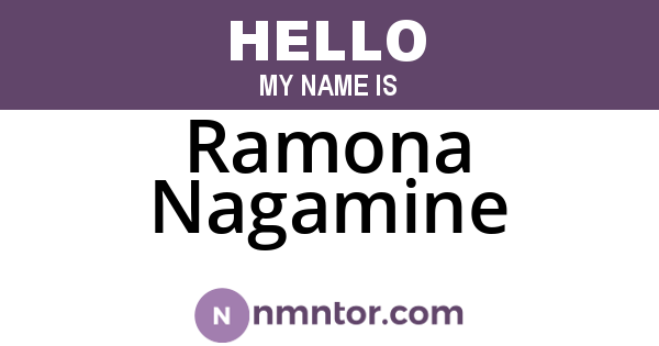 Ramona Nagamine