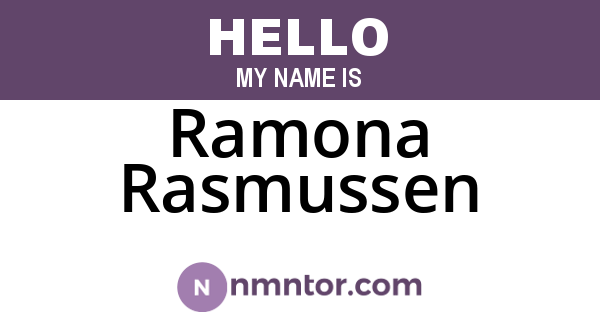 Ramona Rasmussen