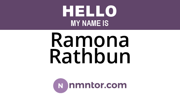 Ramona Rathbun