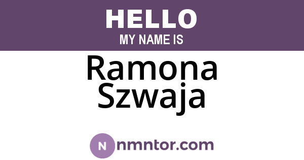 Ramona Szwaja