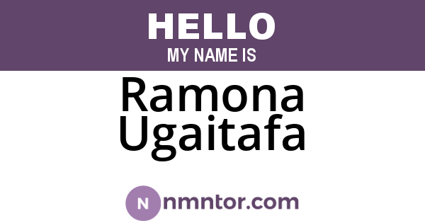 Ramona Ugaitafa