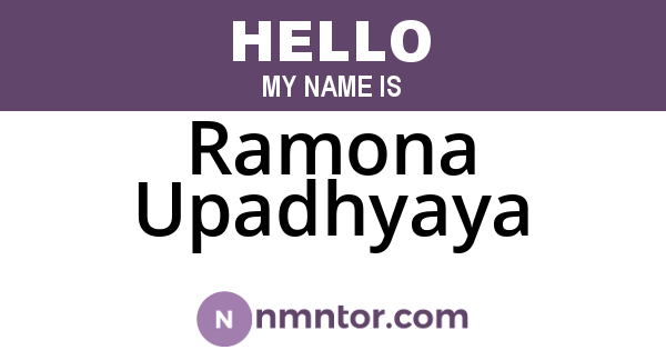 Ramona Upadhyaya