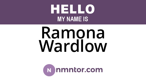 Ramona Wardlow