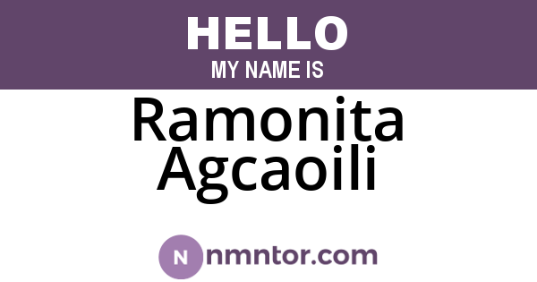 Ramonita Agcaoili