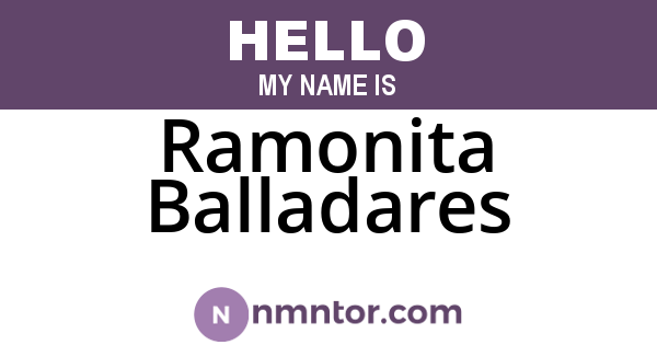 Ramonita Balladares