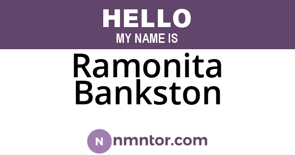 Ramonita Bankston
