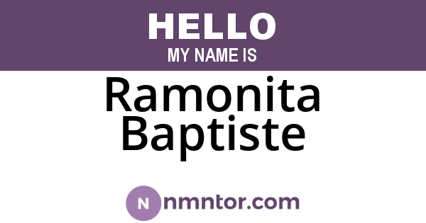 Ramonita Baptiste