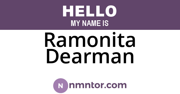 Ramonita Dearman