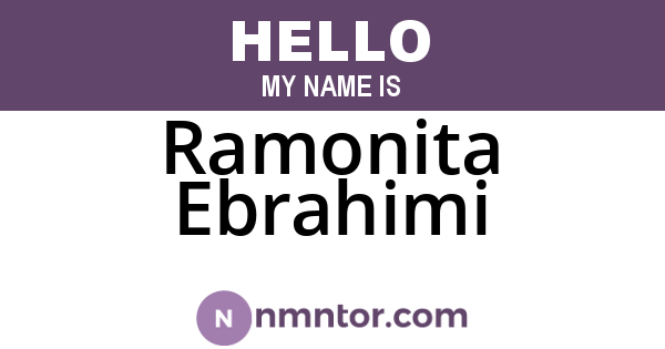 Ramonita Ebrahimi