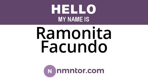 Ramonita Facundo