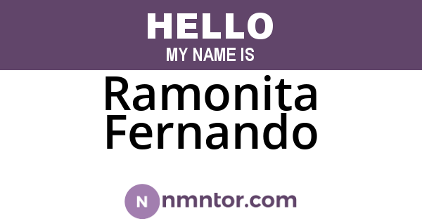 Ramonita Fernando