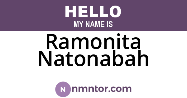 Ramonita Natonabah